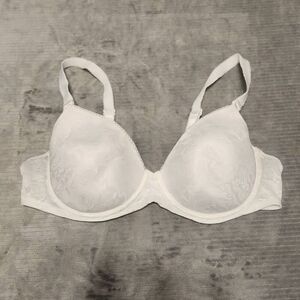 Bali One Smooth U Lace Underwire Bra Size 42B White 3516